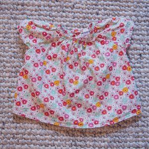 Petit Bateau Floral Top for Baby, 6m